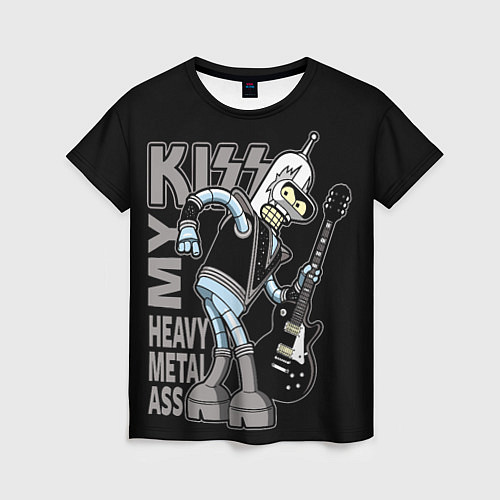 Женская футболка Bender - kiss / 3D-принт – фото 1