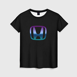Женская футболка Honda neon logo