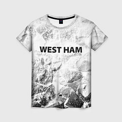 Футболка женская West Ham white graphite, цвет: 3D-принт