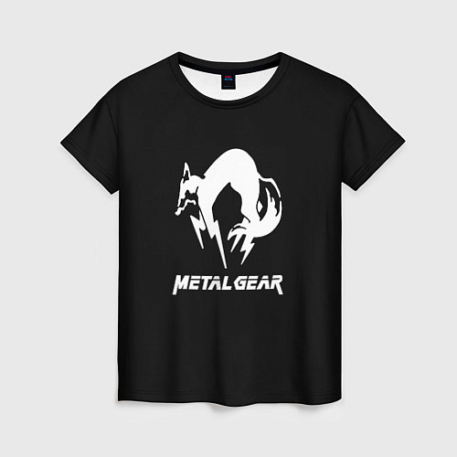 Женская футболка Metal gear logo / 3D-принт – фото 1