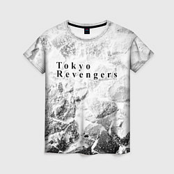 Женская футболка Tokyo Revengers white graphite