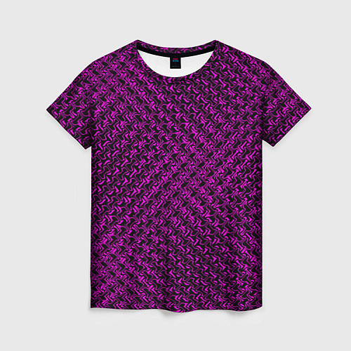Женская футболка Текстурированный фиолетовый / 3D-принт – фото 1