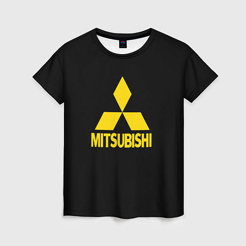 Женская футболка Mitsubishi logo yelow / 3D-принт – фото 1