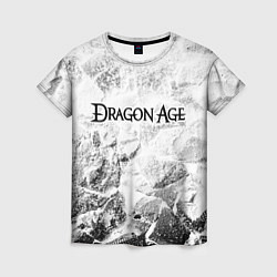 Женская футболка Dragon Age white graphite