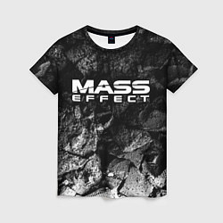 Женская футболка Mass Effect black graphite