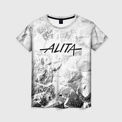 Женская футболка Alita white graphite