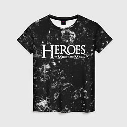 Женская футболка Heroes of Might and Magic black ice