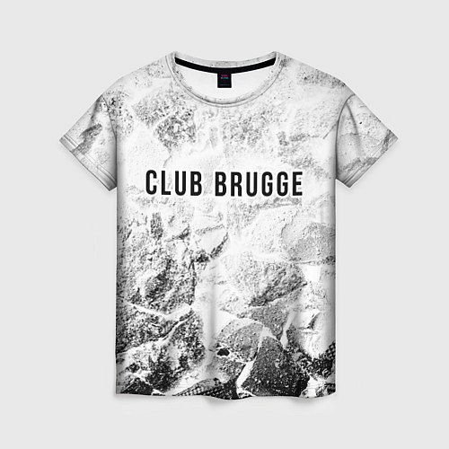 Женская футболка Club Brugge white graphite / 3D-принт – фото 1