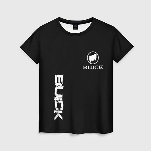 Женская футболка Buik logo white / 3D-принт – фото 1
