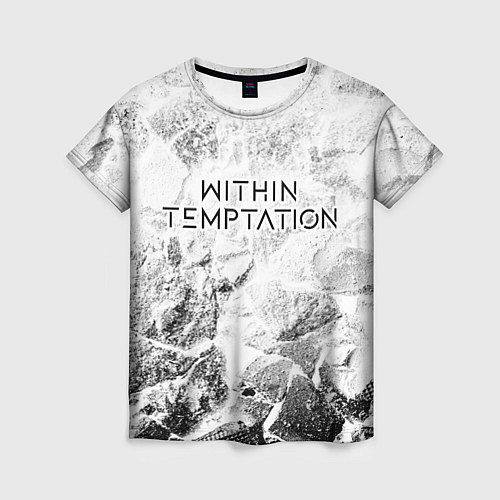 Женская футболка Within Temptation white graphite / 3D-принт – фото 1