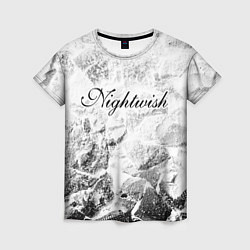 Женская футболка Nightwish white graphite