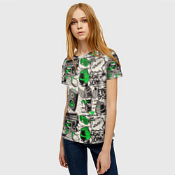 Футболка женская Свободный стиль, цвет: 3D-принт — фото 2