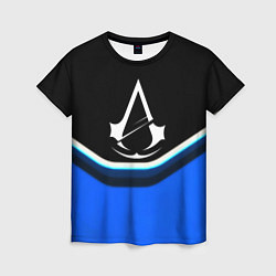 Футболка женская Assassins Creed logo abstergo, цвет: 3D-принт