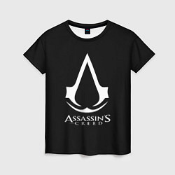 Женская футболка Assassins Creed logo game