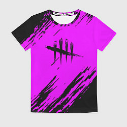 Футболка женская Dead by daylight краски абстракция, цвет: 3D-принт