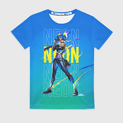 Футболка женская Neon Valorant, цвет: 3D-принт