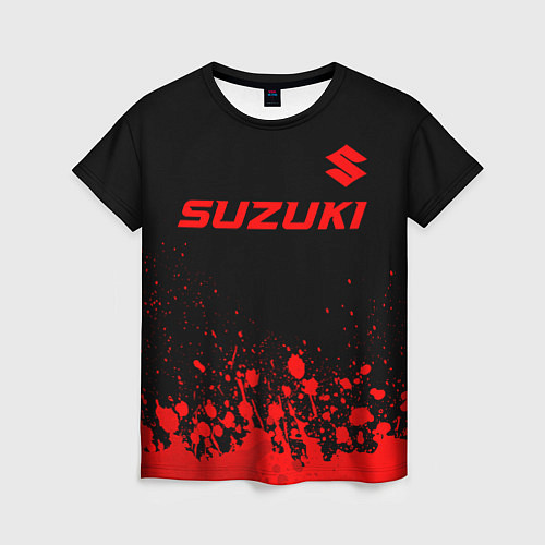 Женская футболка Suzuki - red gradient посередине / 3D-принт – фото 1