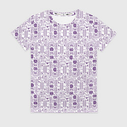 Женская футболка Узоры и лица