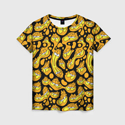 Футболка женская Гарфилд паттерн, цвет: 3D-принт