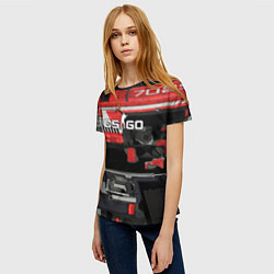 Футболка женская СS deagle aggressor, цвет: 3D-принт — фото 2
