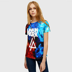 Футболка женская Linkin park битва огней, цвет: 3D-принт — фото 2