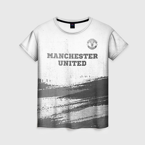 Женская футболка Manchester United - white gradient посередине / 3D-принт – фото 1