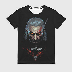 Футболка женская Ведьмак с повреждениями, цвет: 3D-принт