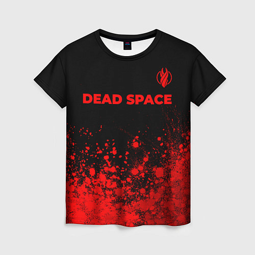 Женская футболка Dead Space - red gradient посередине / 3D-принт – фото 1