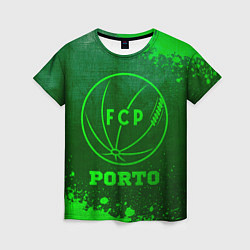 Футболка женская Porto - green gradient, цвет: 3D-принт