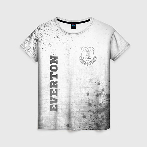 Женская футболка Everton - white gradient вертикально / 3D-принт – фото 1