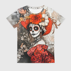 Женская футболка Катрина в красном