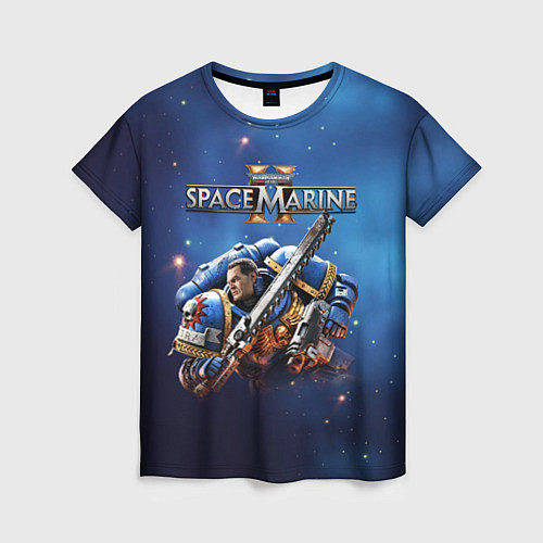 Женская футболка Captain Titus Warhammer 40000 space marine 2 / 3D-принт – фото 1