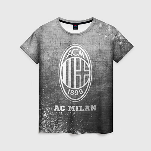 Женская футболка AC Milan - grey gradient / 3D-принт – фото 1