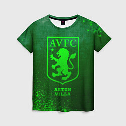 Футболка женская Aston Villa - green gradient, цвет: 3D-принт