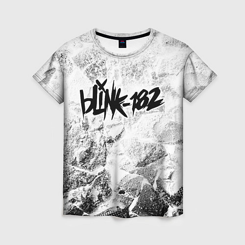 Женская футболка Blink 182 white graphite / 3D-принт – фото 1