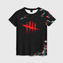 Футболка женская Dead by daylight глитч, цвет: 3D-принт