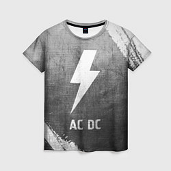 Футболка женская AC DC - grey gradient, цвет: 3D-принт