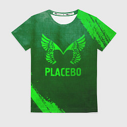 Футболка женская Placebo - green gradient, цвет: 3D-принт