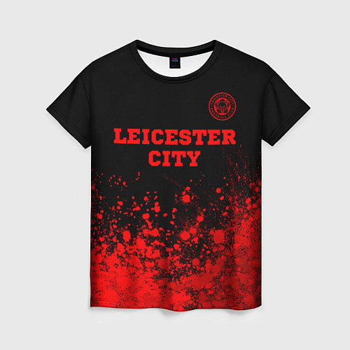 Женская футболка Leicester City - red gradient посередине / 3D-принт – фото 1