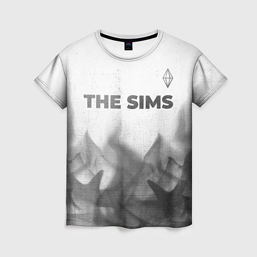 Женская футболка The Sims - white gradient посередине / 3D-принт – фото 1
