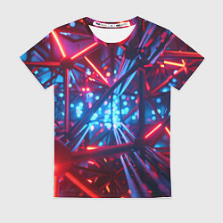 Женская футболка Неоновые трубки