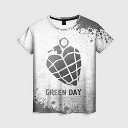 Футболка женская Green Day - white gradient, цвет: 3D-принт