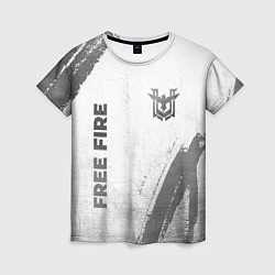 Женская футболка Free Fire - white gradient вертикально