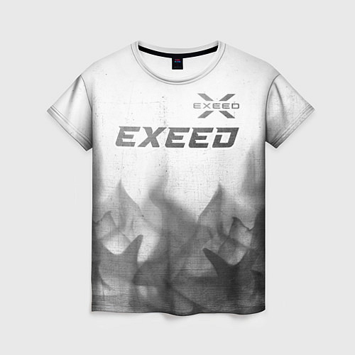 Женская футболка Exeed - white gradient посередине / 3D-принт – фото 1