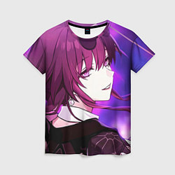 Женская футболка Honkai Star Rail Kafka violet light