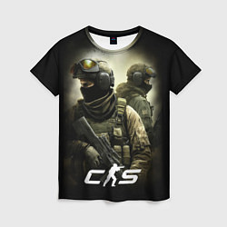 Женская футболка CS спецназ