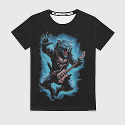 Женская футболка Оборотень гитарист