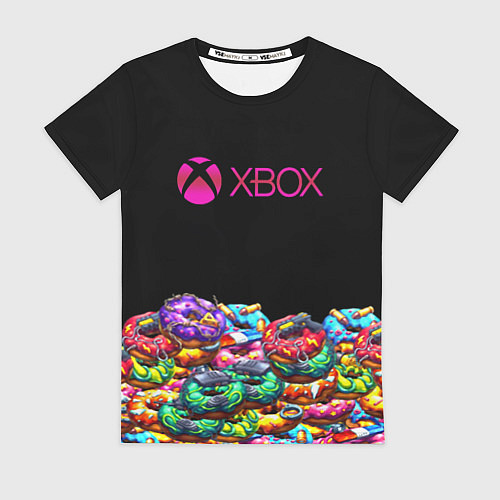 Женская футболка Xbox пончики / 3D-принт – фото 1