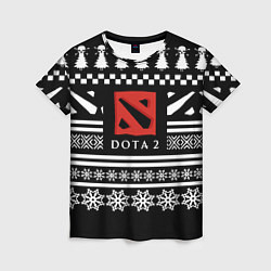 Женская футболка Dota pattern game