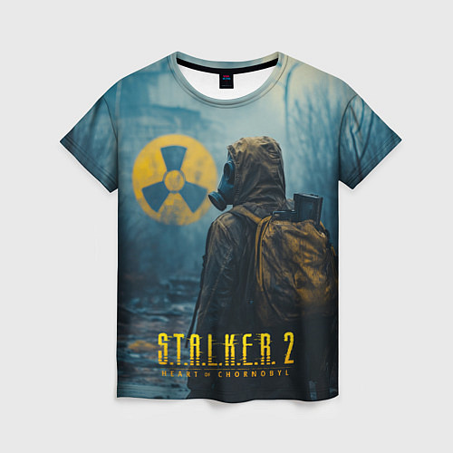 Женская футболка Stalker 2 зараженная зона / 3D-принт – фото 1